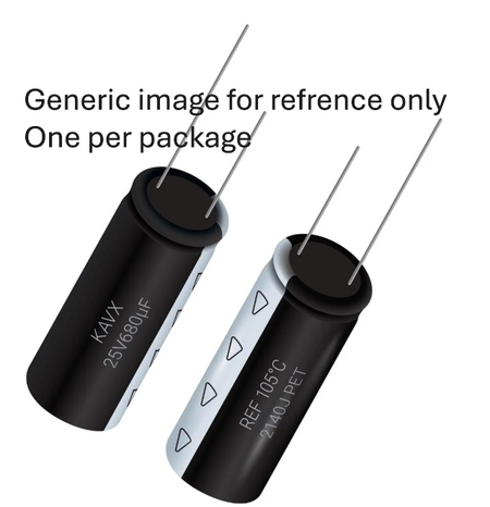 47UF 25V Radial Electrolytic Capacitor
