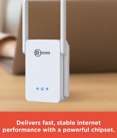 RadioShack WiFi Repeater 3000Mbps Dual Band 4-Antenna