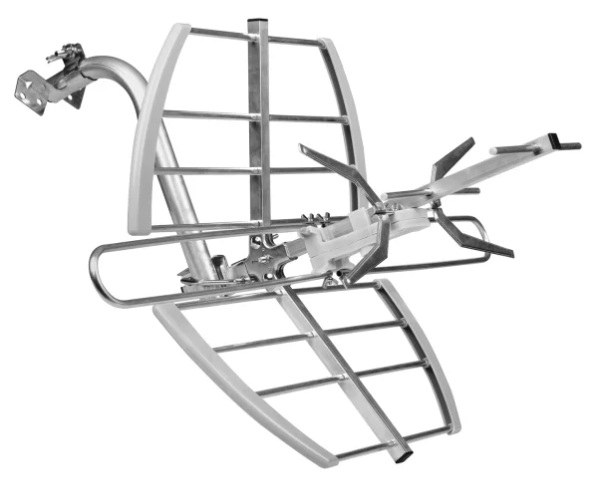 RCA Attic/Outdoor HDTV Antenna – 65+ Mile Range, Compact Indoor/Outdoor Design