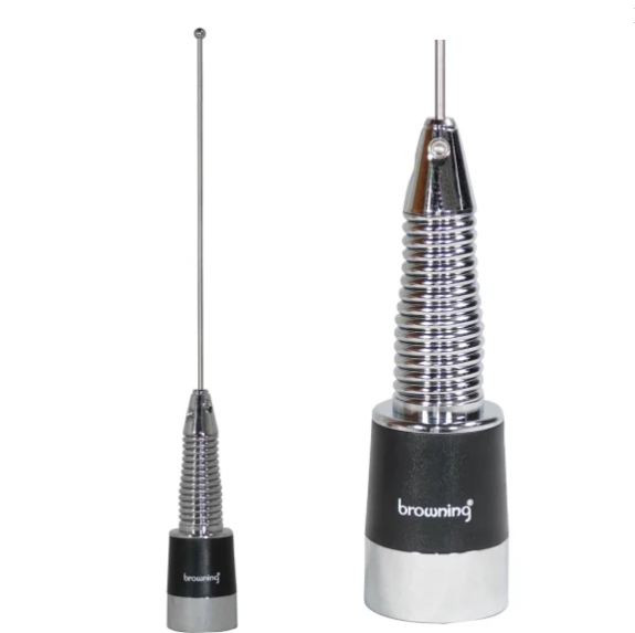 Browning® 160W 380–520 MHz Wide-Band NMO Antenna (Stainless Steel)