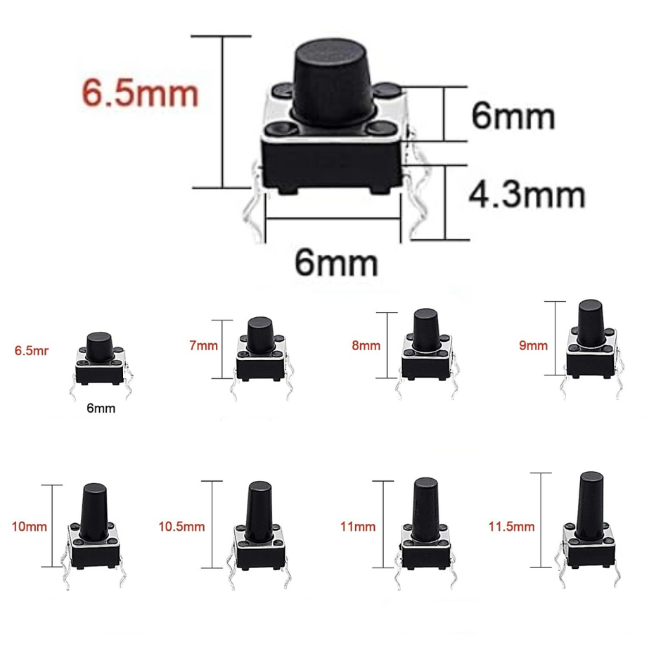 Push Button Momentary Tactile Switch