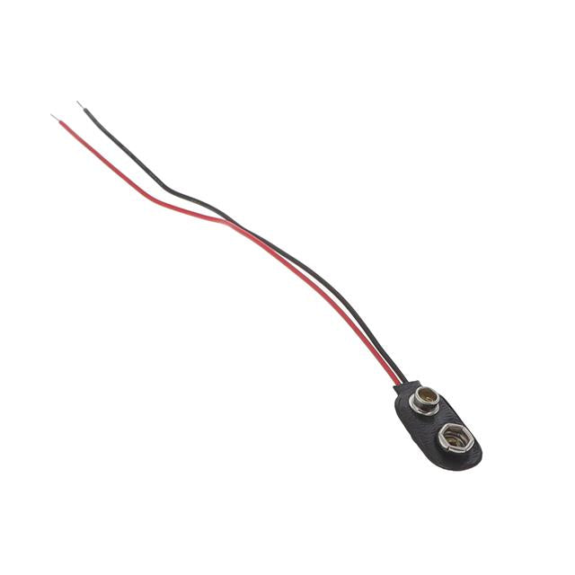 Snap-type Hard Plastic I-Style Battery Clip Connector for 9V Batteries