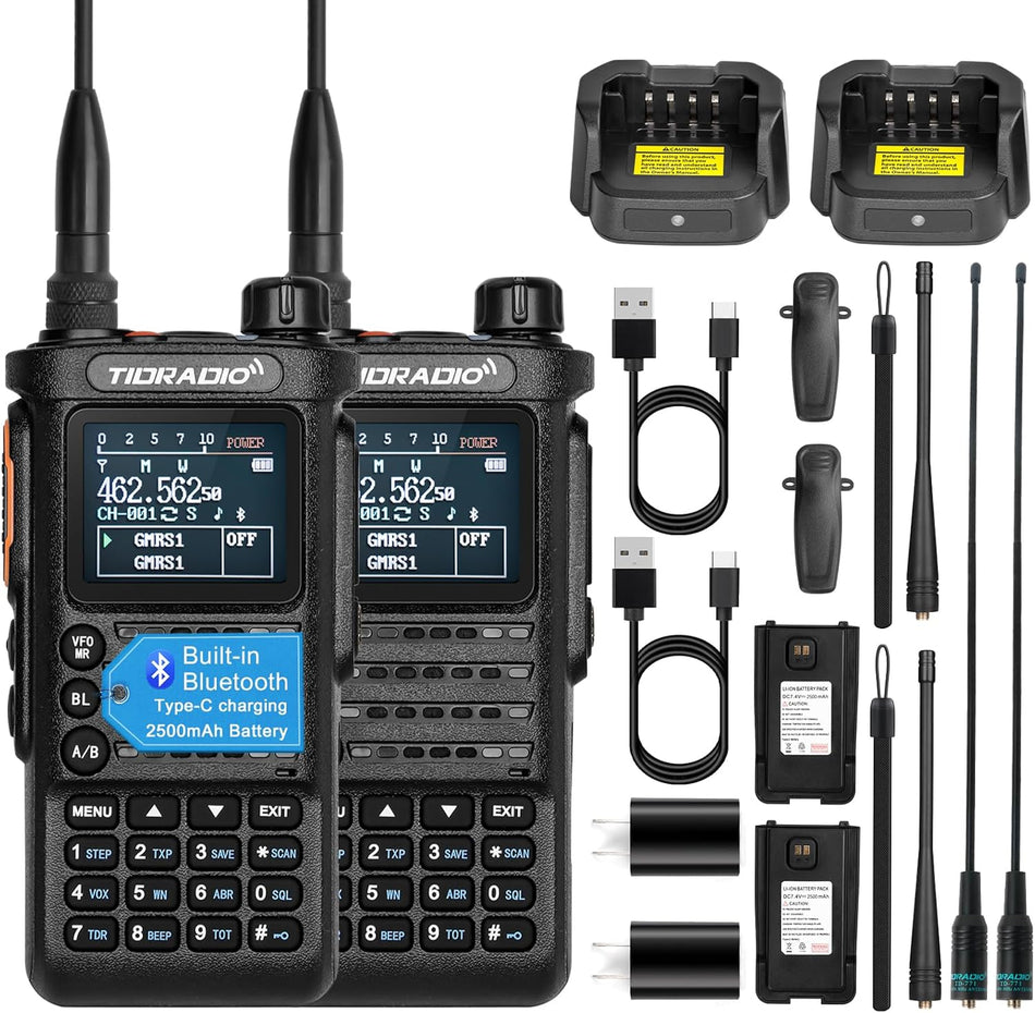 TIDRADIO TD-H8 GMRS Handheld Radio 2Pack