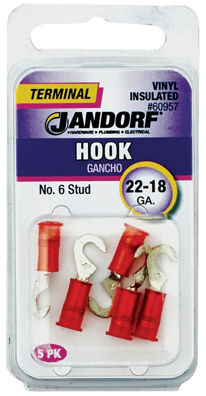 Term Hook 22-18 Vinyl #6 Stud P #60957