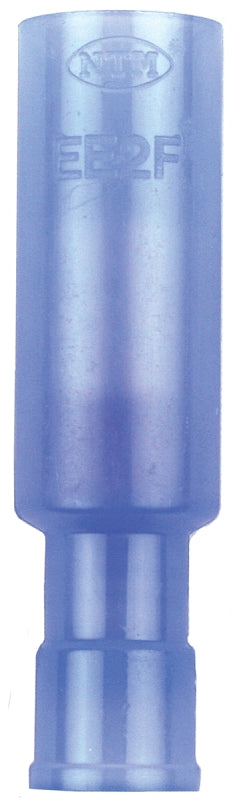 Term Bullet F 16-14 NYLONF .157Jandorf Bullet Terminal, 600 V, 16 to 14 AWG Wire, Nylon Insulation, Copper Contact, Tin, Blue, 5/PK #60848