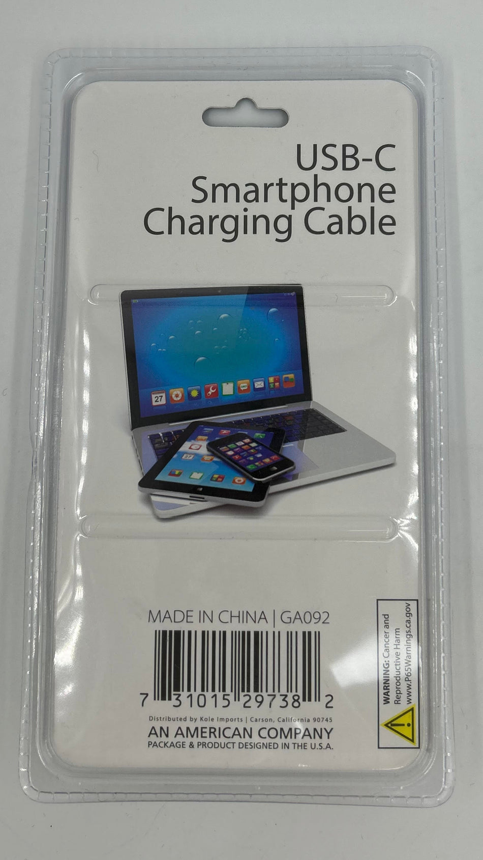 USB-C 40" SmartPhone Charging Cable 3.3 ft NAVY