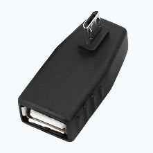 USB 2.0 female to Micro USB Male 180° left side