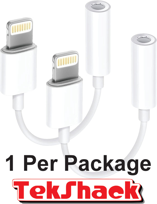 Apple MFI Certified Lightning to 3.5 mm Headphone Jack Adapter for iPhone