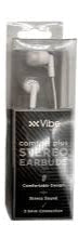 Vibe Comfort Plus 3.5mm Wired Earbuds WHITE