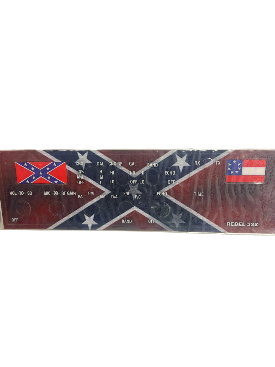 Vintage Connex 3300 and Galaxy 33 Confederate Flag Replacement Faceplate Cover (NOS)