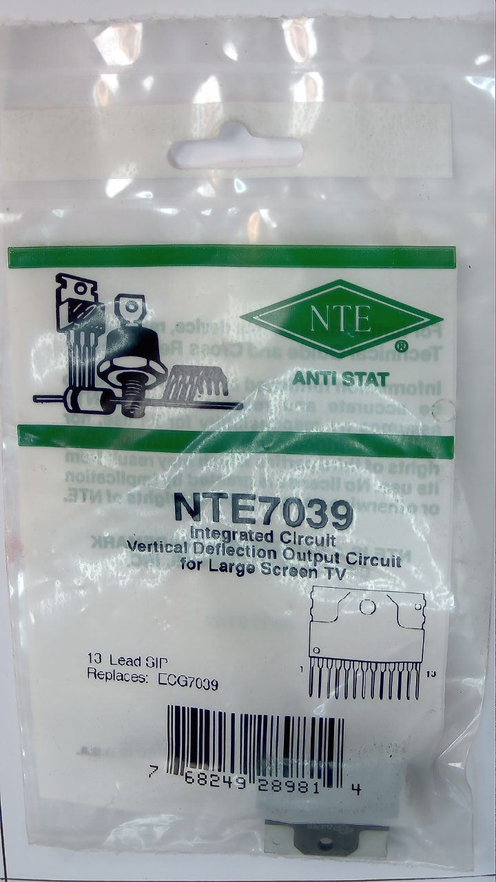 NTE7039 Integrated Circuit for Large Screen TV