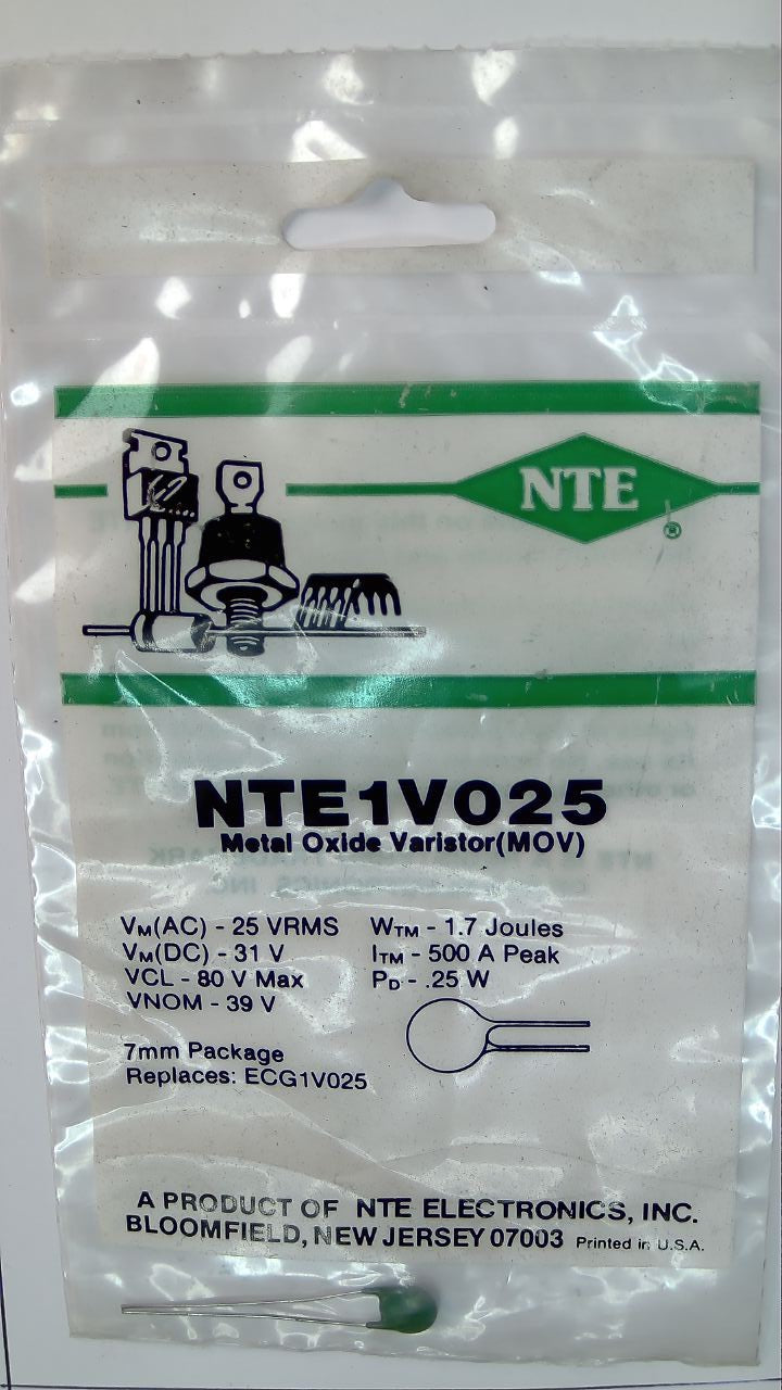 NTE1V025 Metal Oxide Varistor