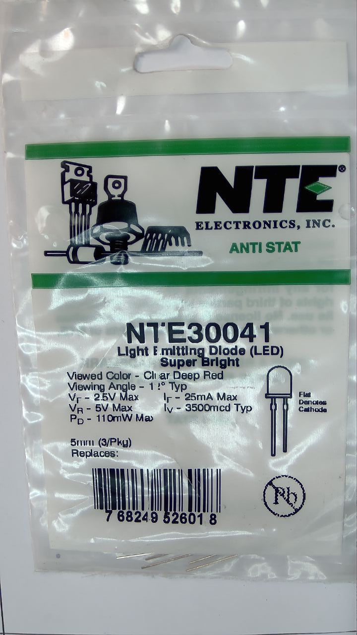 NTE30041 Light Emitting Diode (LED) Super Light