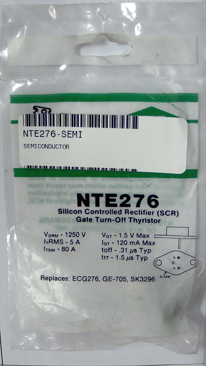 NTE276 Silicon Controlled Rectifier (SCR) Gate Turn-Off Thyristor