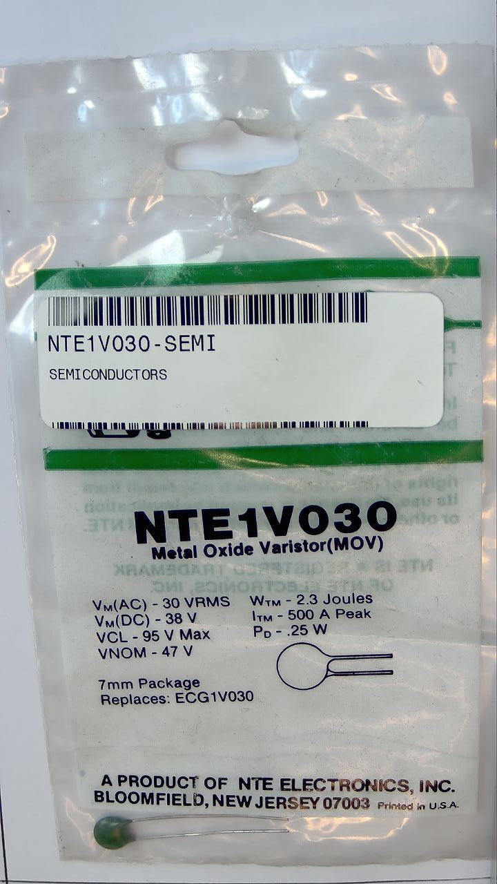 NTE1V030 Metal Oxide Varistor (MOV)