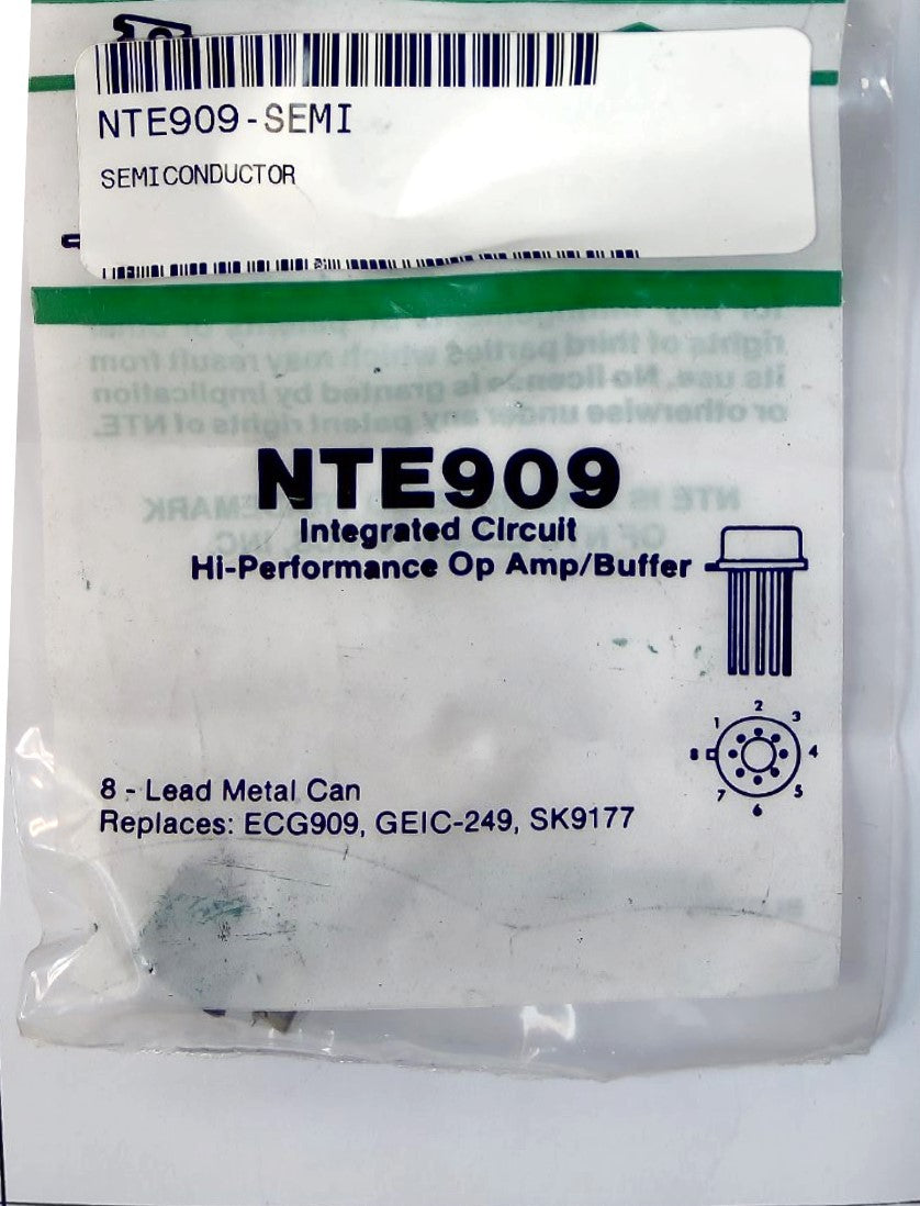 NTE909 Integrated Circuit Hi- Performance Op Amp/Buffer