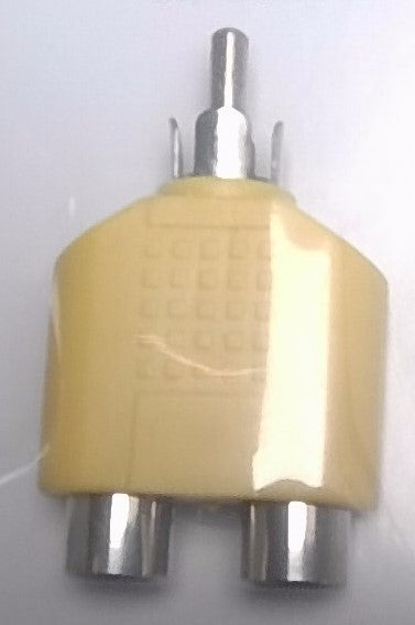 RCA Y Splitter Cable - Audio Video Adapter 1 Male to 2 Female 1 Pack