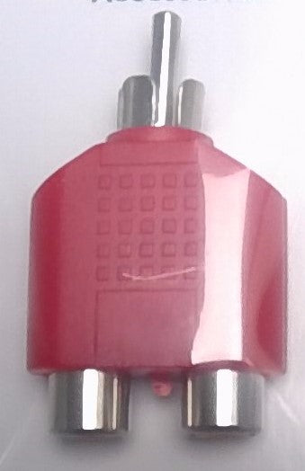 RCA Y Splitter Cable - Audio Video Adapter 1 Male to 2 Female 1 Pack
