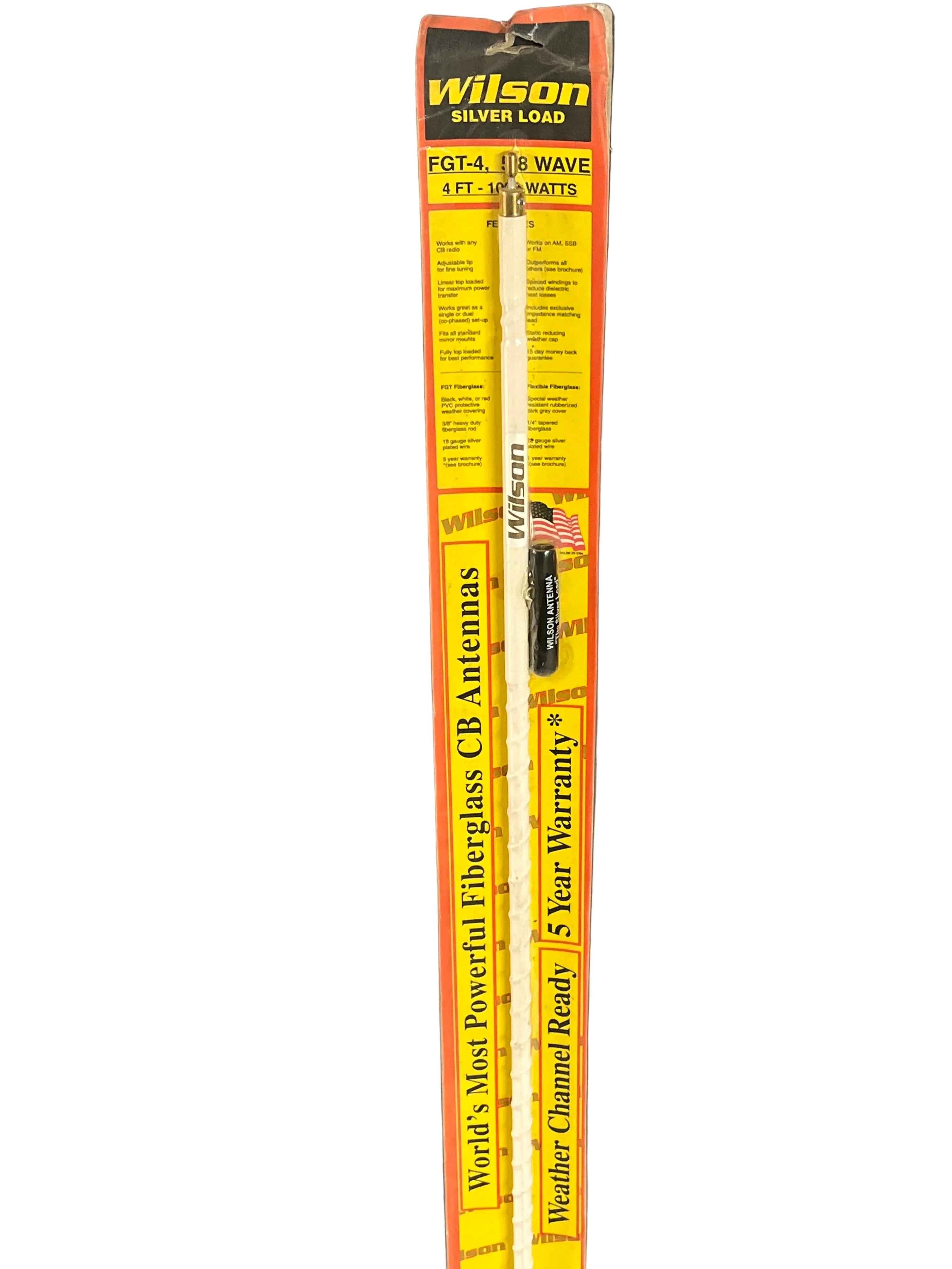 Wilson Silver Load 4FT Weather Channel Ready 1000 Watt Fiberglass Mobile Antenna