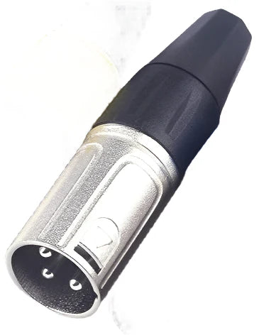 XLR Connector, Multi-Colored 3 PIN Male XLR Ends BLACK