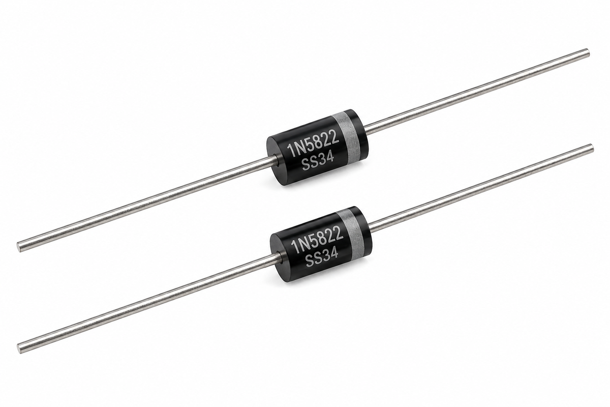 1N5822 Schottky Rectifier Diode – 3A 40V DO-201AD (2-Pack)