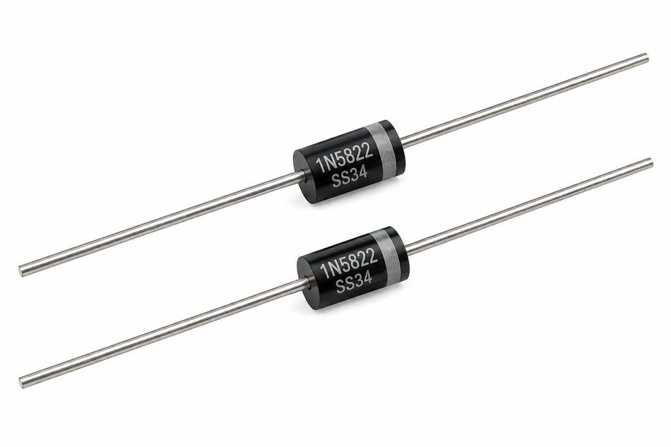 1N5822 Schottky Rectifier Diode – 3A 40V DO-201AD (2-Pack)