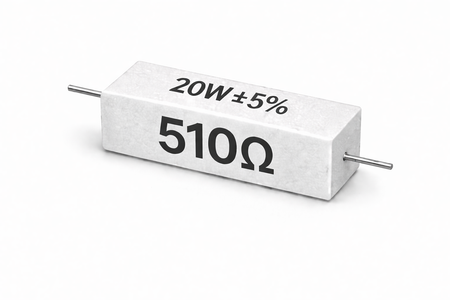 PANMILED 20W Cement Resistor, ±5% Ceramic Wirewound Power Resistor (15Ω–750Ω) High Watt Fixed Resistor