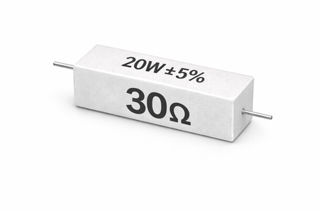 PANMILED 20W Cement Resistor, ±5% Ceramic Wirewound Power Resistor (15Ω–750Ω) High Watt Fixed Resistor
