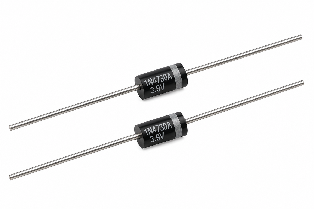 1N4730A Zener Diode – 3.9V 1W ±5% DO-41 (2-Pack)