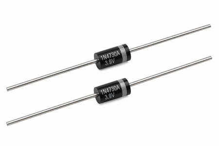 1N4730A Zener Diode – 3.9V 1W ±5% DO-41 (2-Pack)