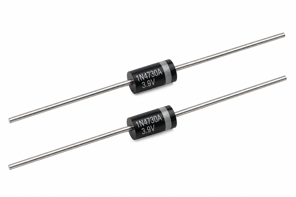 1N4730A Zener Diode – 3.9V 1W ±5% DO-41 (2-Pack)