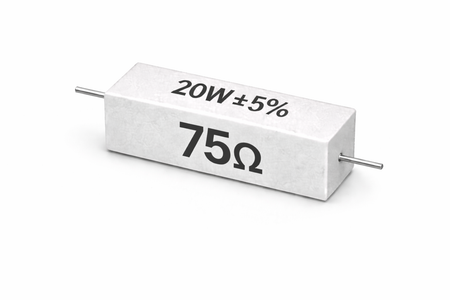 PANMILED 20W Cement Resistor, ±5% Ceramic Wirewound Power Resistor (15Ω–750Ω) High Watt Fixed Resistor