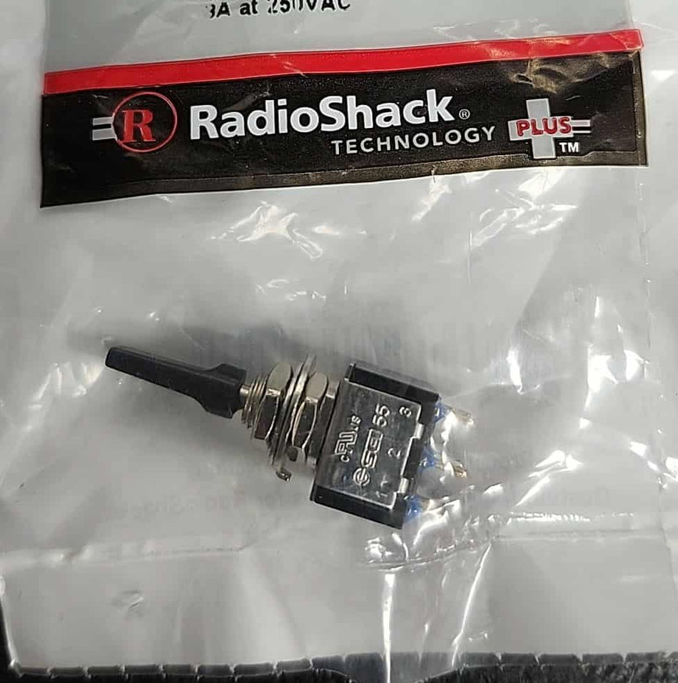 RadioShack 275-0664 DPDT Mini Toggle Switch Center-Off 6A @ 125VAC (1 Per Pack)