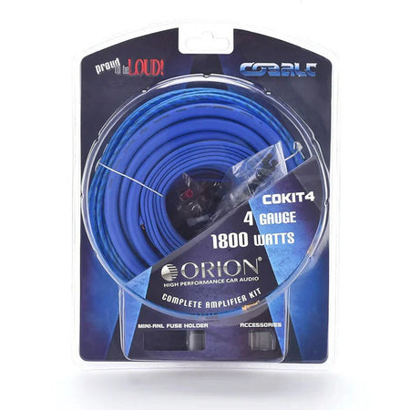 Orion COKIT4 4 AWG Complete Amplifier Wiring Kit Soft Rubber