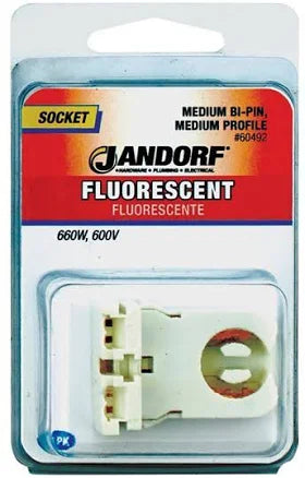 JANDORF Socket Fluorescent Med Base Bi-Pin Med Prof 60492