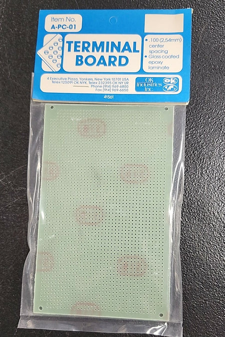 A-PC-01 Terminal Board 0.1" Spacing Epoxy Laminate