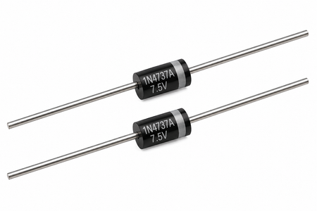 1N4737A Zener Diode – 7.5V 1W ±5% DO-41 (2-Pack)