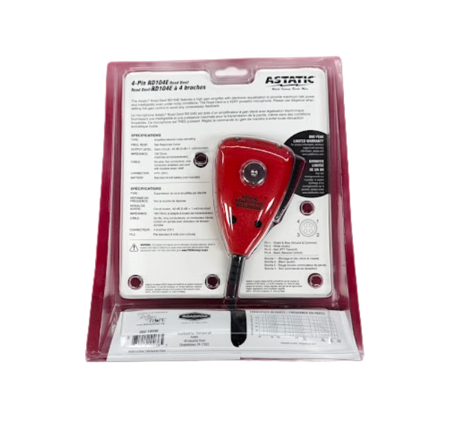 Mobile Road Devil Microphone, 4-Pin (Red)