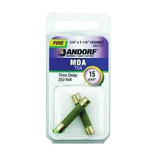 Jandorf Fuse MDA 15a Fast Acting 1/4" x 1-1/4" ceramic #60707