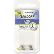 Jandorf Fuse Gmc 5A Time Delay5mm x 20mm Glass #60696