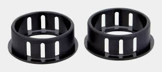 Jandorf Conduit Bushing, Nylon, Black, 7/8 In Dia Panel Hole, 0.453 In Thick Panel #61428