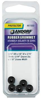 Jandorf 5/16 In. Dia. Rubber Grommet Black, 5pk #61500