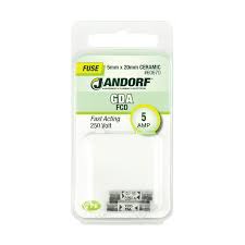 Jandorf Fuse GDA 5A Fast ACT Electrical Component, Clear #60670