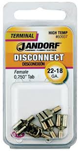 JANDORF TERMINAL DISCONNECT F22-18 HIGH TEMP .25 TAB 60937