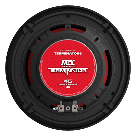MTX Terminator 65 6.5in 2-Way 45W RMS 4 Ohm Coaxial Speakers (Pair)