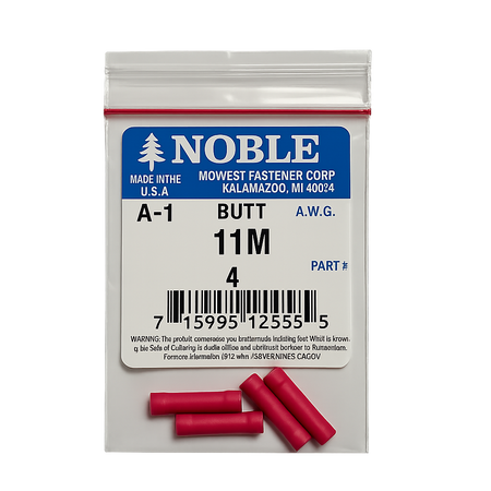 Noble Terminal Butt Splice Vinyl – 22-18GA (4-Pack) #11M