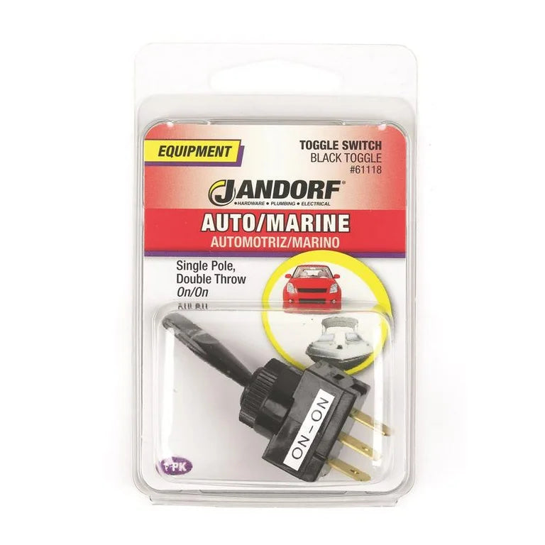 Switch Toggle SPDT Black TOGGLE ON/On 3TAB