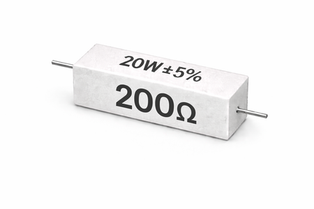 PANMILED 20W Cement Resistor, ±5% Ceramic Wirewound Power Resistor (15Ω–750Ω) High Watt Fixed Resistor