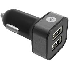 iEssentials 2.4-Amp Dual USB Car Charger (Black)