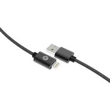 iEssentials Charge and Sync Braided Lightning to USB Cable (120 inch, Black)